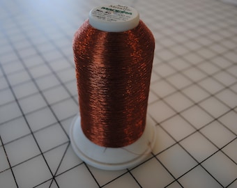 Madeira Soft Metallic Copper 1, Embroidery Thread