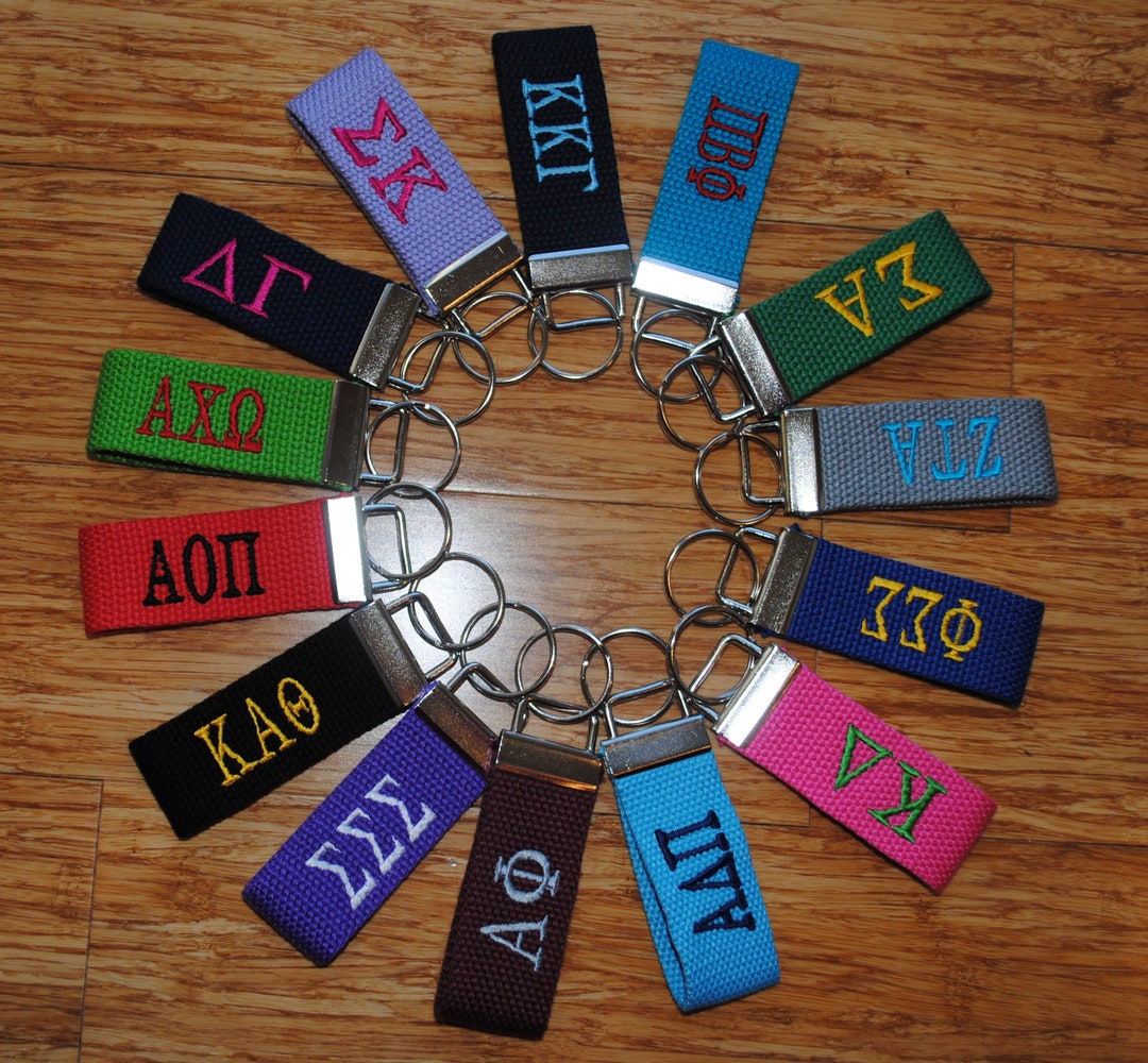 Sorority Keychain -small Canvas, Official Licensed Product, Greek Life ...