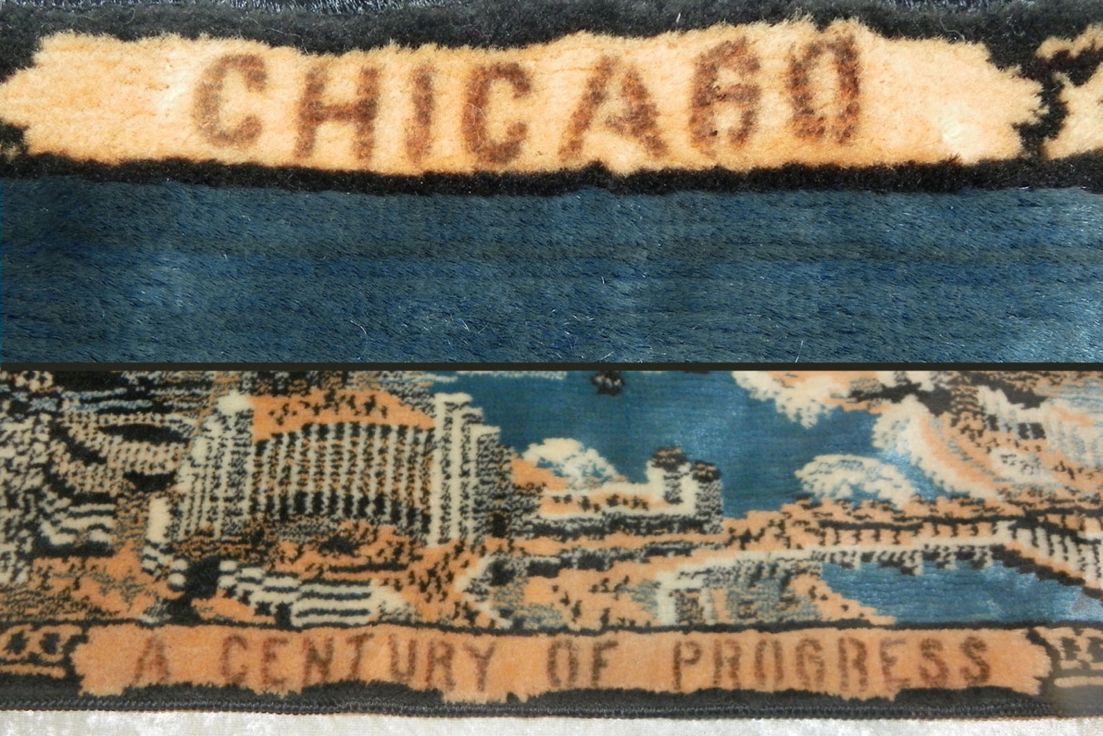 Chicago 1933 World's Fair Tapestry Small at 13 X  Etsy