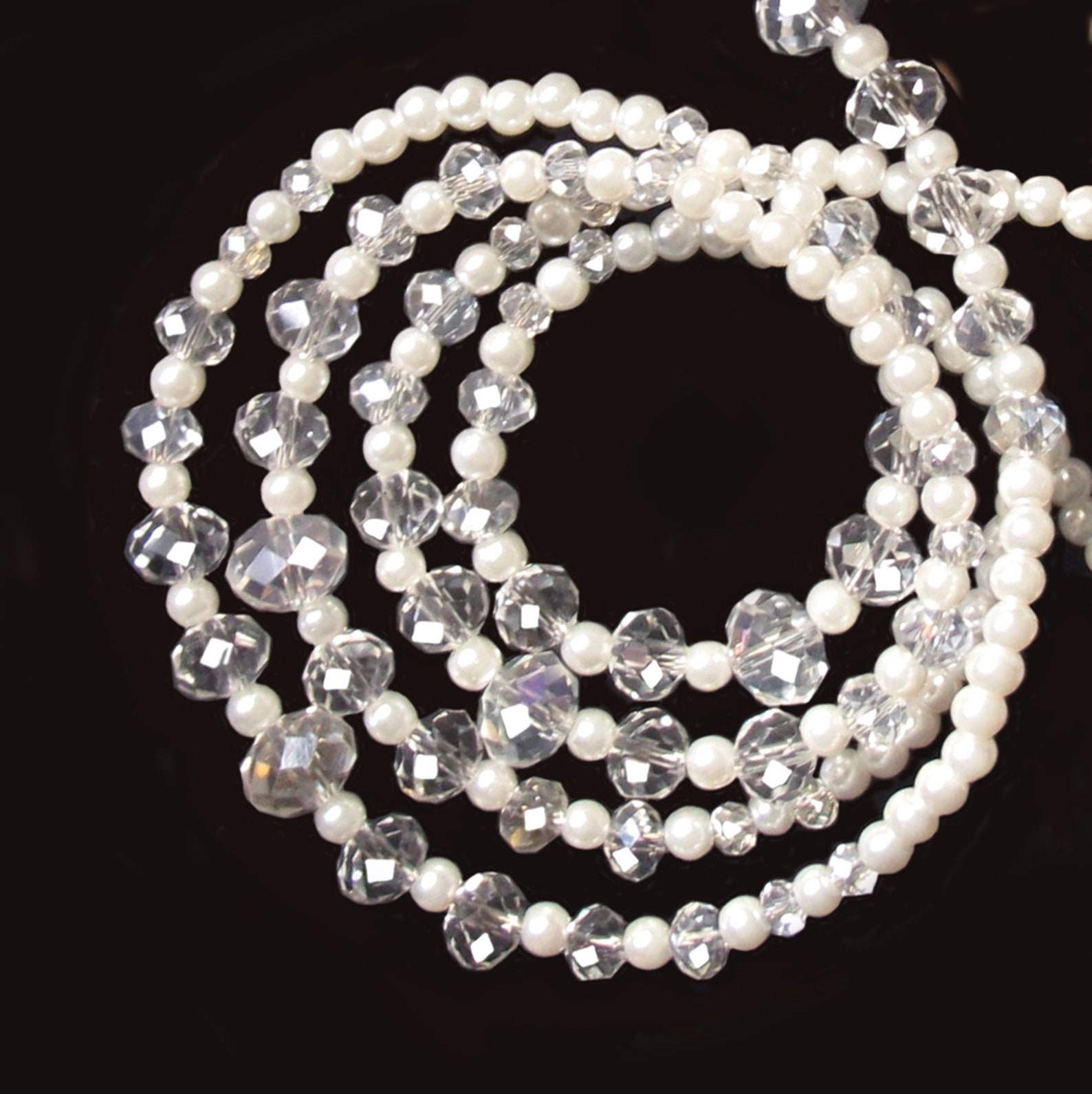 Lanyard Pearls crystal beaded lanyard luxury lanyard all | Etsy