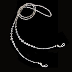 Brillenkette, Kristall, Brillenkette Perlen, Brillenkette, Sonnenbrillenkette, Kette für Gläser, Brillenkette, Kristall Brillenkette