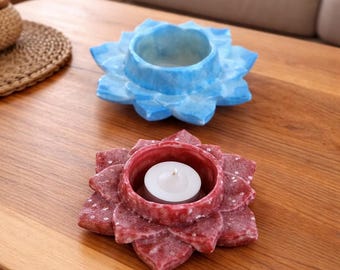 Handmade Resin Single tea light holder