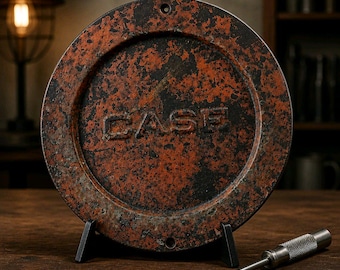 Tapa de sembradora de tractor CASE vintage