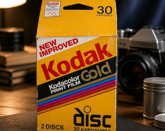 Film Kodak Kodacolor Gold Disc w opakowaniu 2 szt., 30 ekspozycji, wygasł 03/1995
