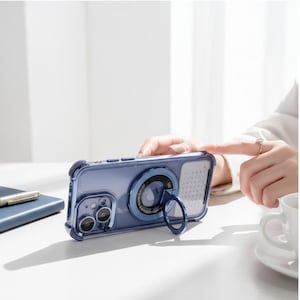 Luxury Magnetic Shockproof Bracket Case with Stand for iPhone Models