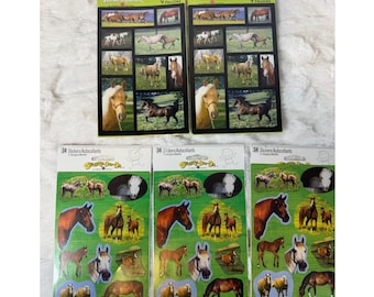 American Greetings Stickety-Doo-Da Horse Stickers 5 Pack Lot Scrapbook Crafting