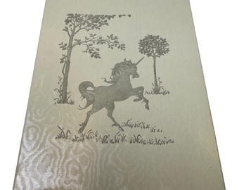 Vintage 1982 American Greetings Unicorn Stationery Set Americard SN 27-13F New