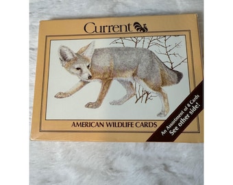Vintage 1982 Current Inc American Wildlife Cards Assortment 8 Pack Blank 1063-2