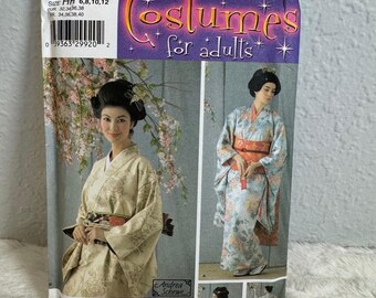 Simplicity 4080 Kimono Sewing Pattern Andrea Schewe Adult Costume Size 6-12 HH