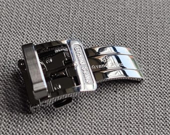 Fibbia deployante Grand Buckle in acciaio GS di alta qualità da 16 mm