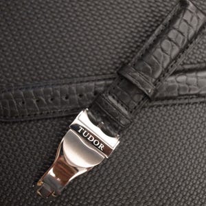 Tudor 20mm Prince Leather Watch Strap Band with deployment Clasp buckle