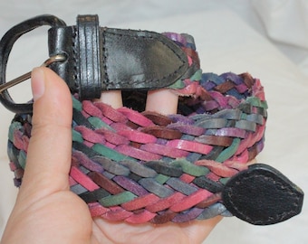 cintura donna in vera pelle liscia color rosa antico con fibbia free