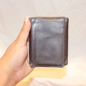 VGT LEATHER WALLET, vintage trifold men wallet, vintage men leather wallet, men leather trifold wallet, men trifold wallet, men trifold wallet