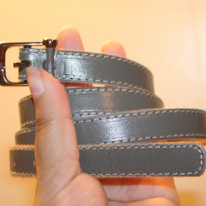 VGT SKINNY LEATHER Belt,skinny vintage belt,small skinny belt,vintage small leather belt,vintage style skinny belt,classic skinny belt