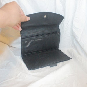 VINTAGE ENVELOPE WALLET Black,leather wallet card holder,vintage envelope wallet leather,vintage leather card holder wallet,leather  wallet