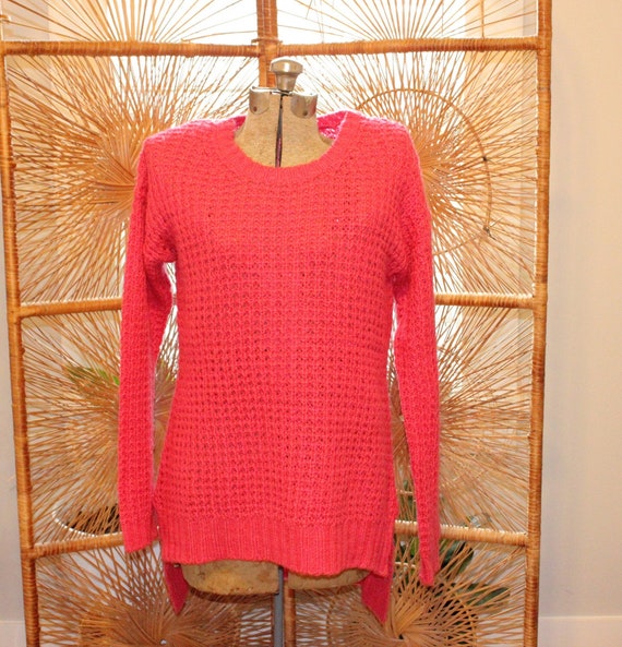 ACRYLIC MINIMALIST SWEATER,barbie pink sweater,pi… - image 1