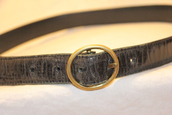 VGT BIKER LEATHER Belt,vintage biker belt,vintage… - image 2