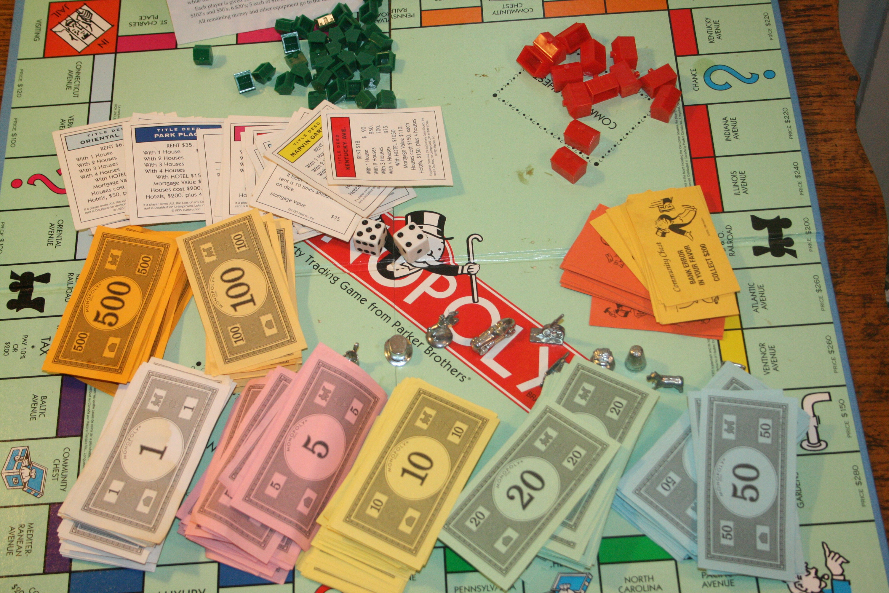 Cartes de jeu de MONOPOLY jeu monopoly pièces de jeu Etsy