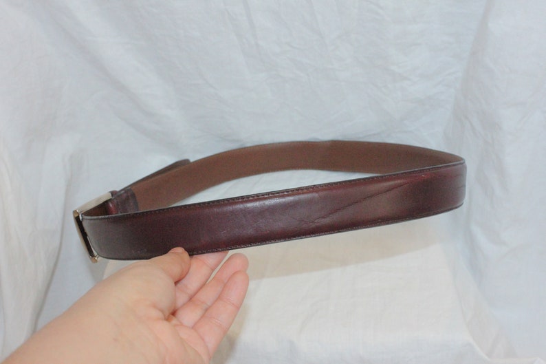 VINTAGE MEN LEATHER Belt,vintage men brown leather belt,vintage men classic belt,vintage mens wearhouse belt,small men leather belt,belt image 7