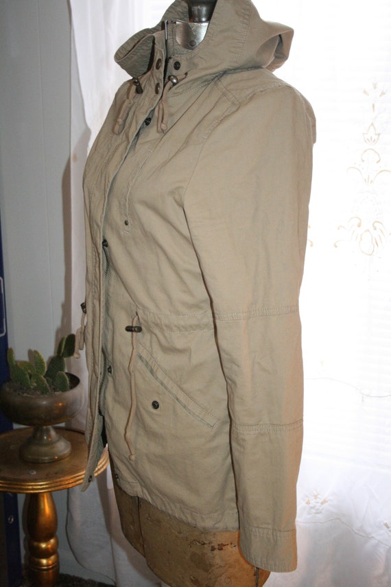 WOMEN KHAKI JACKET,women jacket with hood,women j… - image 4