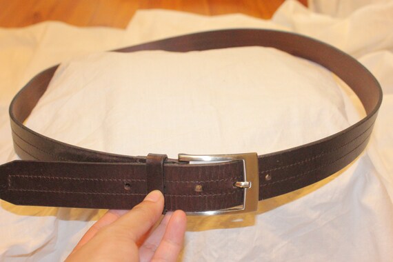 MENS LEATHER WIDE Belt,leather belt mens,mens lea… - image 2