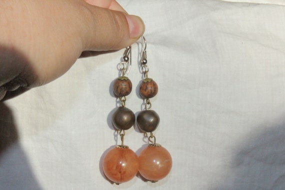 VGT DANGLE MOD Earrings,vintage mod gogo dangle e… - image 1