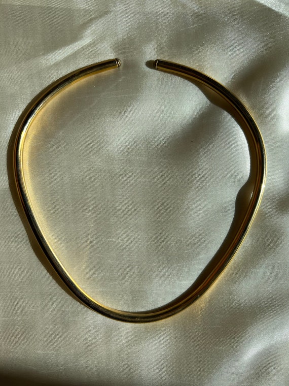 VINTAGE GOLD CHOKER Necklace,vintage gold choker … - image 2