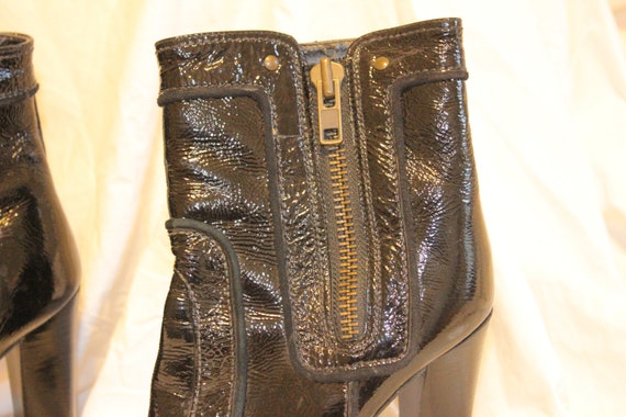 7.5 WOMEN BLACK LEATHER Boots,women Gianni Bini b… - image 5