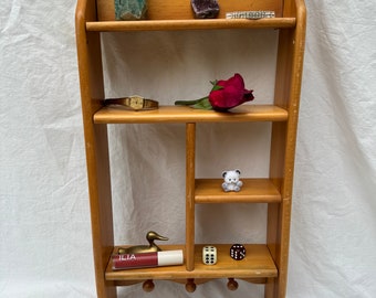 VINTAGE CURIO CUBBY Shelf,vintage wall cubby,vintage wooden cubbies,vintage cubby hole shelf,vintage style cubby shelf,vintage cubbie shelf