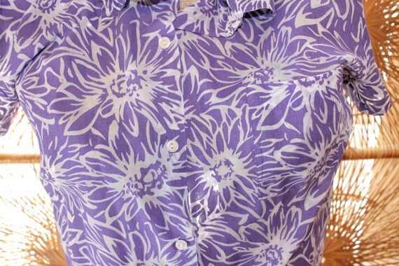 BOHO VINTAGE BLOUSE,vintage flower shirt,vintage … - image 8