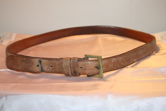 VINTAGE COACH BELT,vintage brown leather belt,vin… - image 3