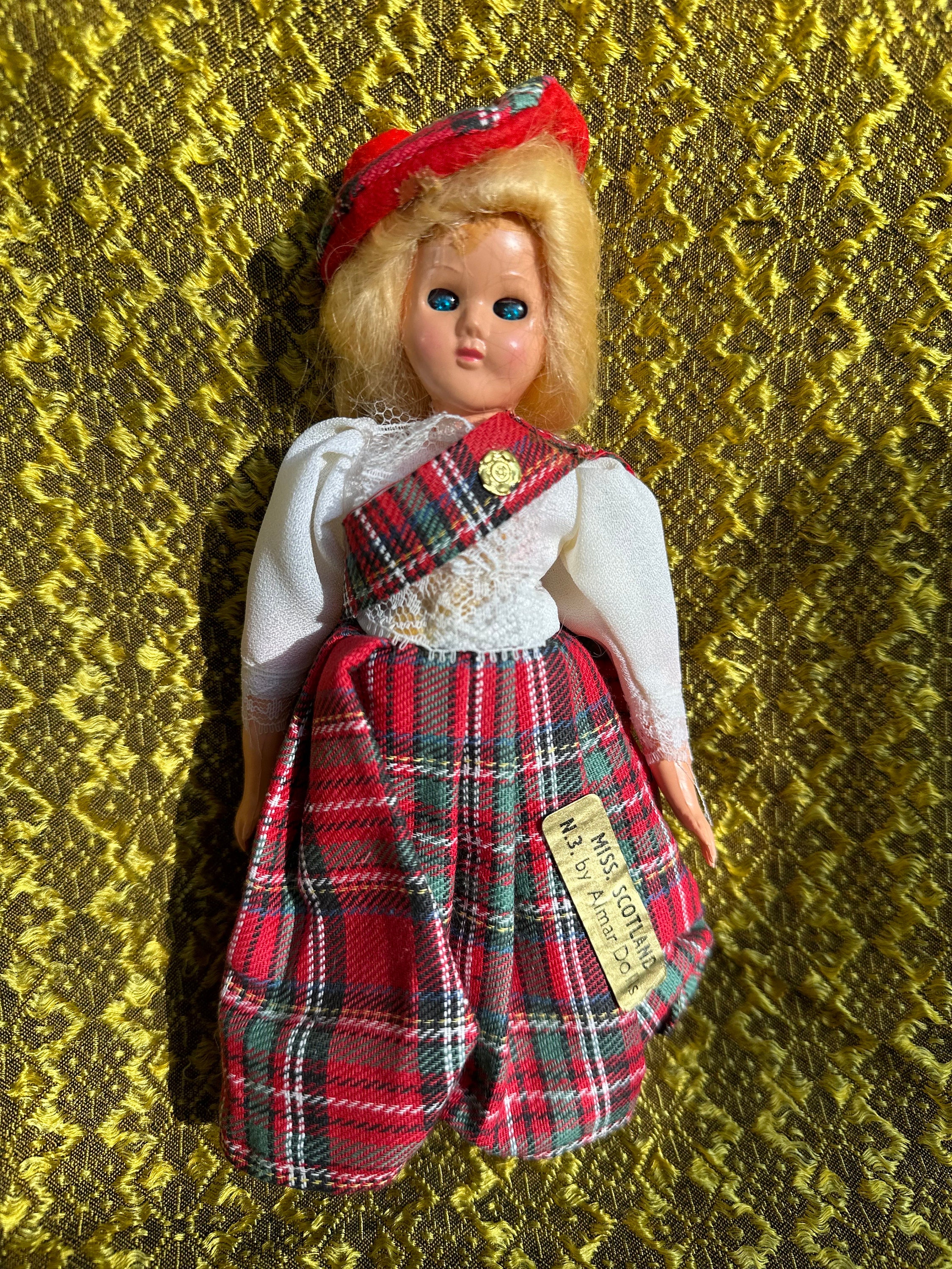 スコットランド　ヴィンテージドール 1950s,vintage SCOTLAND Doll,vintage Miss Scotland Doll,vintage