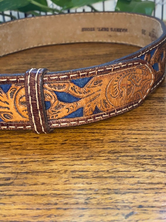 VINTAGE TOOLED SCOTT Belt,scott belt,scott,tooled… - image 8