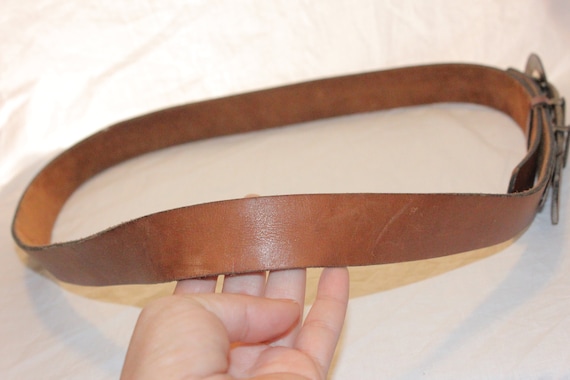 VGT LEATHER BELT,vintage brown leather belt,vinta… - image 9