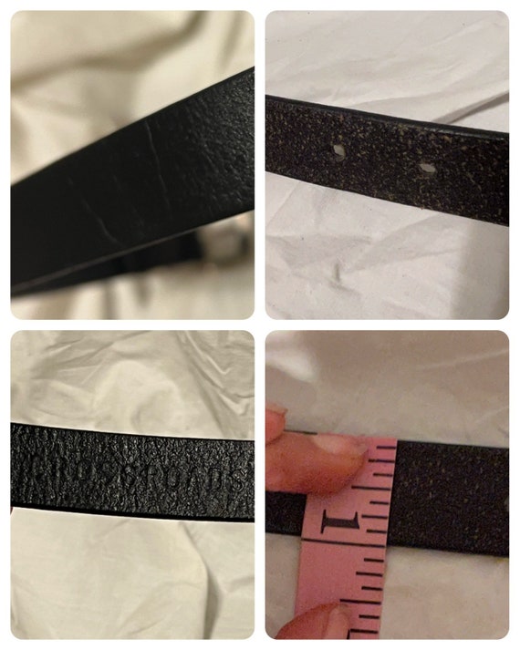 VINTAGE FLOWER LEATHER Belt,vintage leather belt,… - image 8