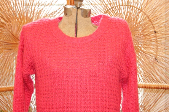 ACRYLIC MINIMALIST SWEATER,barbie pink sweater,pi… - image 5