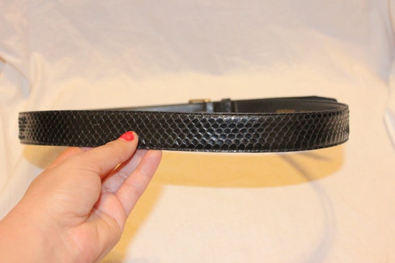 VINTAGE SNAKE SKIN Belt,vintage snake belt,vintag… - image 6