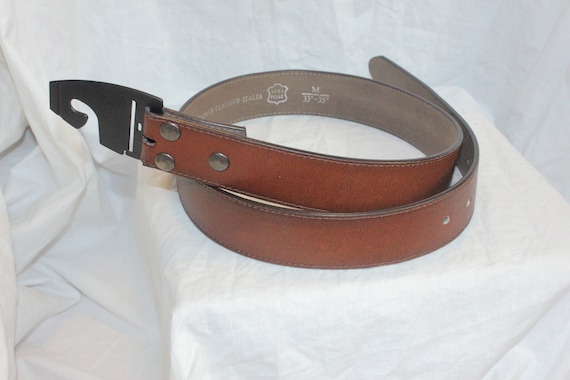 VINTAGE WIDE LEATHER Belt,vintage leather belt,wo… - image 1