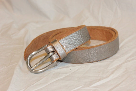 VGT WOMEN LEATHER Belt,vintage small womens leath… - image 2