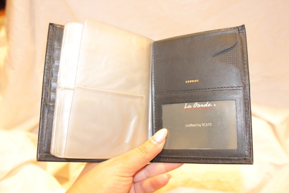 VGT BREAST LEATHER Wallet,black leather wallet,bi… - image 4
