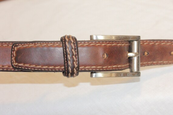 VINTAGE BRIGHTON LEATHER Belt,vintage leather bel… - image 3