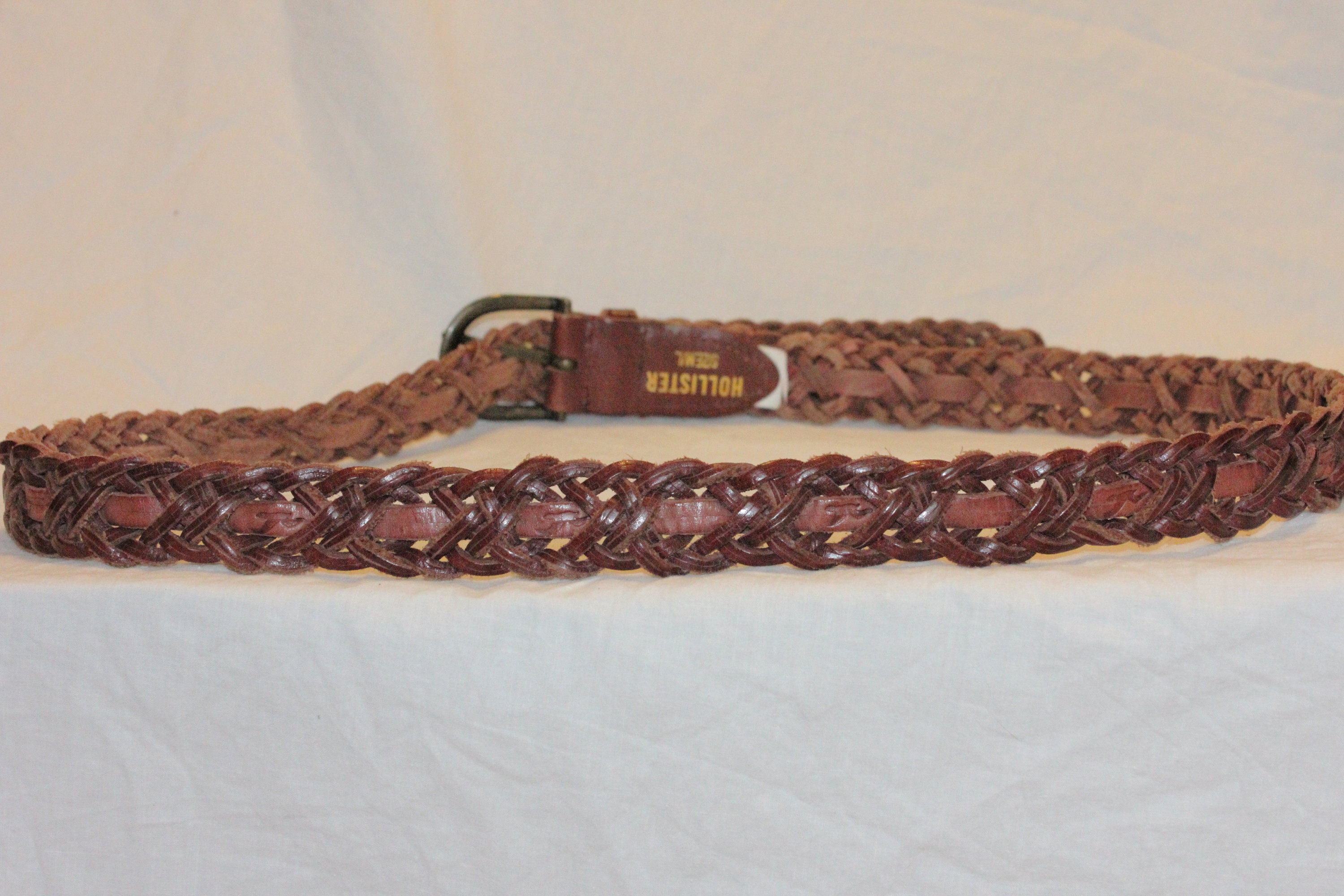 Vintage Hollister Brown Floral Leather Belt Hollister Floral Belts for Women for sale | eBay main image 4