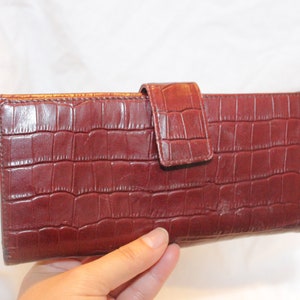 MAXX NEW York WALLET, billetera bifold larga, billetera de cuero para mujeres, billetera larga bifold de cuero, billetera de cuero vintage, billfold de cuero vintage