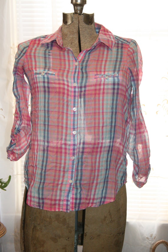 OLD NAVY BUTTON up Blouse,old navy button down sh… - image 2