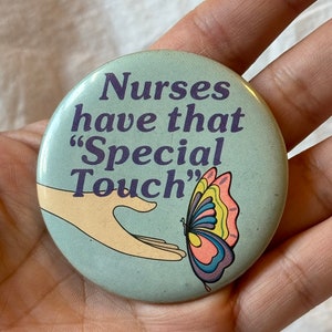 VGT NURSE MAGNET,vintage nurse button magnet,vintage nurse button magnet badge,vintage big nurse magnet,vintage nurse gag gift,nurse magnet,