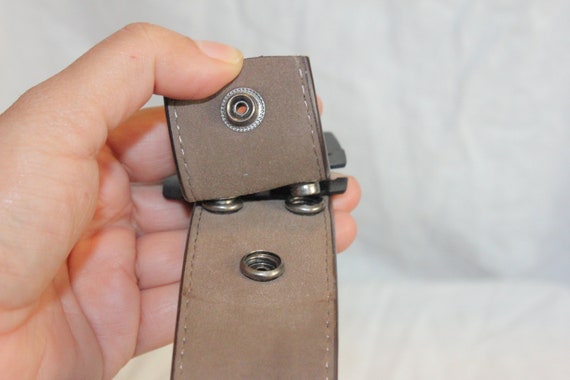 VINTAGE WIDE LEATHER Belt,vintage leather belt,wo… - image 3