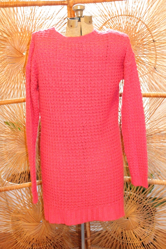 ACRYLIC MINIMALIST SWEATER,barbie pink sweater,pi… - image 3