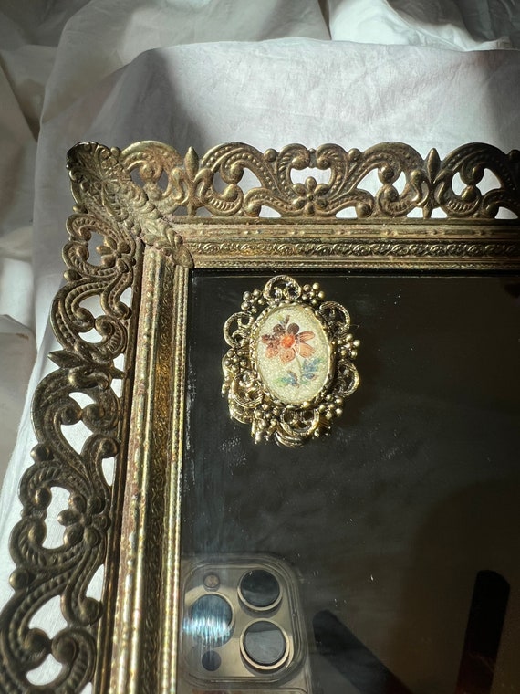VINTAGE FLORAL BROOCH,vintage floral pin brooch,v… - image 3