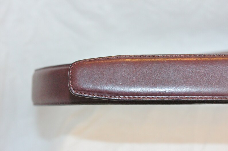 VINTAGE MEN LEATHER Belt,vintage men brown leather belt,vintage men classic belt,vintage mens wearhouse belt,small men leather belt,belt image 6