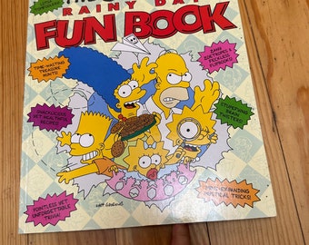 VINTAGE SIMPSON FUN Day Book,vintage Simpson rainy fun day book,vintage Simpson book,vintage rainy fun day book,vintage fun day book,